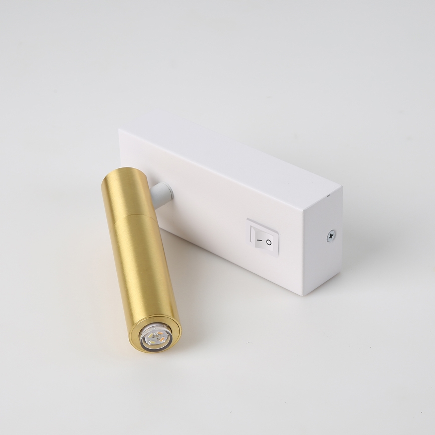 Brilagi - LED ljusreglerad väggspotlight MAYA 1xG9/4W/230V vit/guld 2700-6500K Wi-Fi Tuya