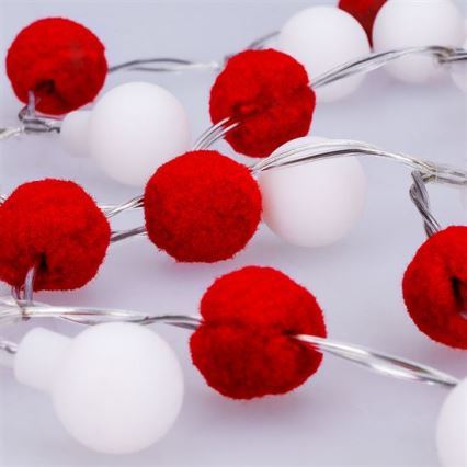 Brilagi - LED ljusslinga 20xLED/2xAA 1,8m varmvit