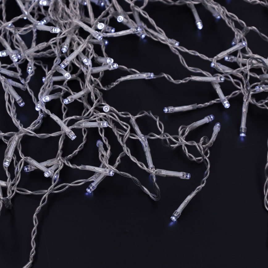 Brilagi - LED-ljusslinga för utomhusbruk, 400 LED, 8 funktioner, 23 m, IP44, kallvit