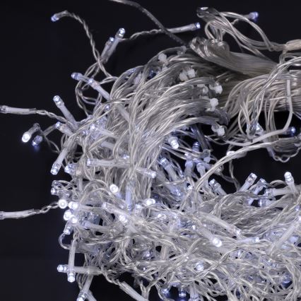 Brilagi - LED-ljusslinga för utomhusbruk, 400 LED, 8 funktioner, 23 m, IP44, kallvit