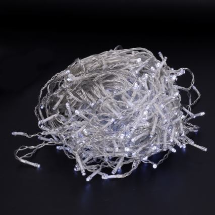 Brilagi - LED-ljusslinga för utomhusbruk, 400 LED, 8 funktioner, 23 m, IP44, kallvit