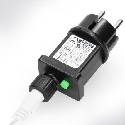 Brilagi - LED-ljusslinga för utomhusbruk, 400 LED, 8 funktioner, 23 m, IP44, kallvit