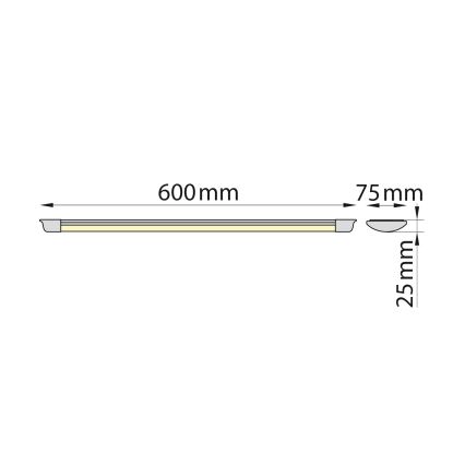 Brilagi - LED-lysrörsarmatur AVERO LED/16W/230V 60 cm