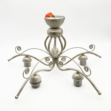 Brilagi - LED påbyggd taklampa ANTICO 5xE27/60W/230V 3000K vit patina