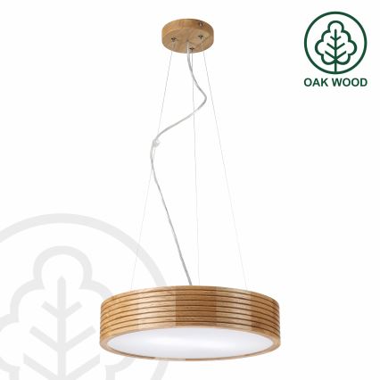 Brilagi - LED-pendel CARVALHO MODERN 2xE27/60W/230V ek Ø 37,5 cm