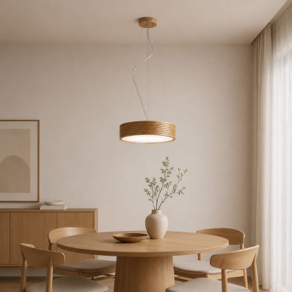 Brilagi - LED-pendel CARVALHO MODERN 2xE27/60W/230V ek Ø 37,5 cm