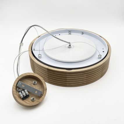 Brilagi - LED-pendel CARVALHO MODERN 2xE27/60W/230V ek Ø 37,5 cm