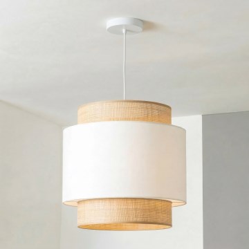 Brilagi - LED-pendel CERIA med kabel 1xE27/40W/230V, diameter 30 cm, beige/vit