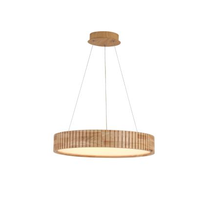 Brilagi - FALCON WOOD MODERN LED-pendel på kabel, 30W, 230V, 3000/4000/6000K, Ø 45 cm, i trä