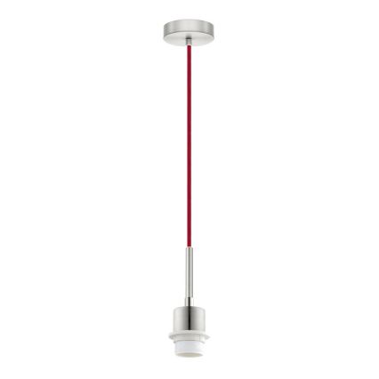 BRILAGI - LED-pendel med kabel NUBILA 1xE27/60W/230V Ø 14 cm röd/krämvit