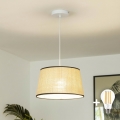 Brilagi - LED-pendel med vajer CERIA 1xE27/40W/230V Ø 35 cm beige