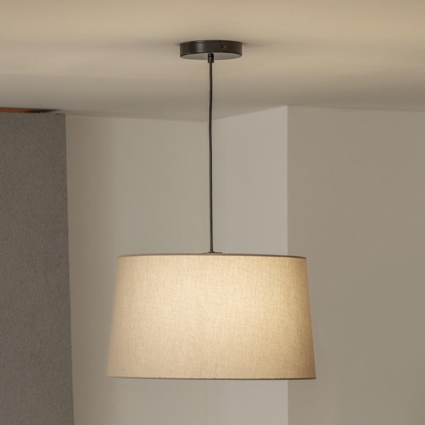 Brilagi - LED-pendel med vajer CERIA 1xE27/40W/230V Ø 45 cm beige