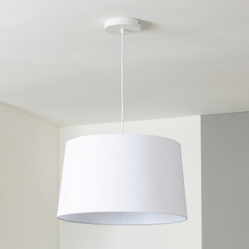 Brilagi - LED-pendel med vajer CERIA 1xE27/40W/230V Ø 45 cm vit