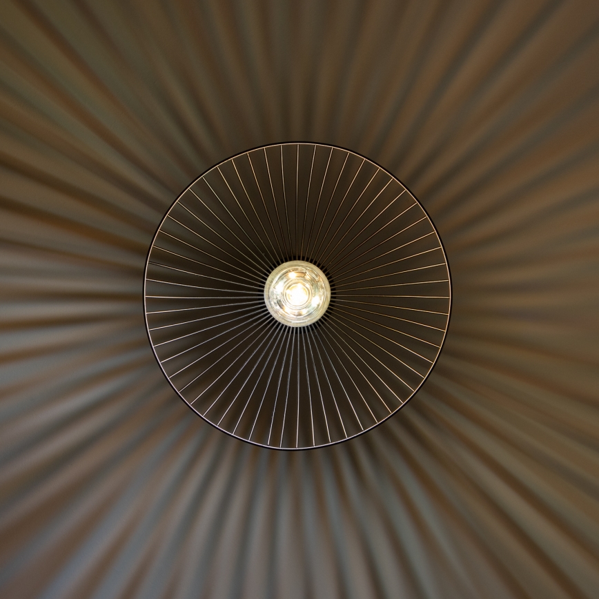 Brilagi - LED-pendel med vajer CERIA WIRE 1xE27/40W/230V Ø 38 cm svart