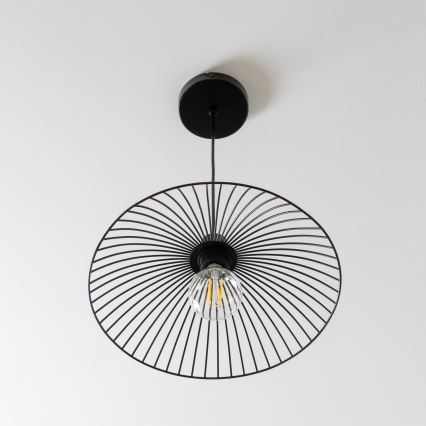 Brilagi - LED-pendel med vajer CERIA WIRE 1xE27/40W/230V Ø 38 cm svart