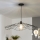 Brilagi - LED-pendel med vajer CERIA WIRE 1xE27/40W/230V Ø 80 cm svart