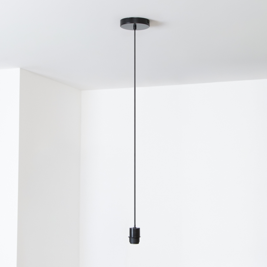 Brilagi - LED-pendel med vajer CERIA WIRE 1xE27/40W/230V Ø 80 cm svart