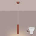 BRILAGI - LED-pendel med vajer CRESTO 1xGU10/10W/230V orange