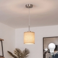 Brilagi - LED-pendel med vajer NUBILA 1xE27/60W/230V Ø 14 cm ljusbrun