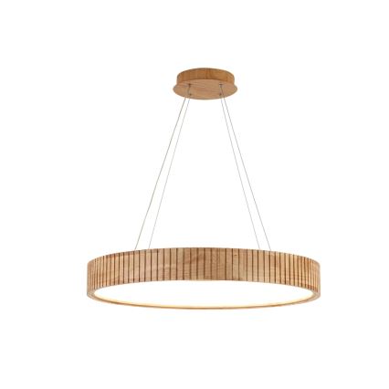 Brilagi - Takpendel med kabel FALCON WOOD MODERN LED/40W/230V 3000/4000/6000K Ø 60 cm, trä