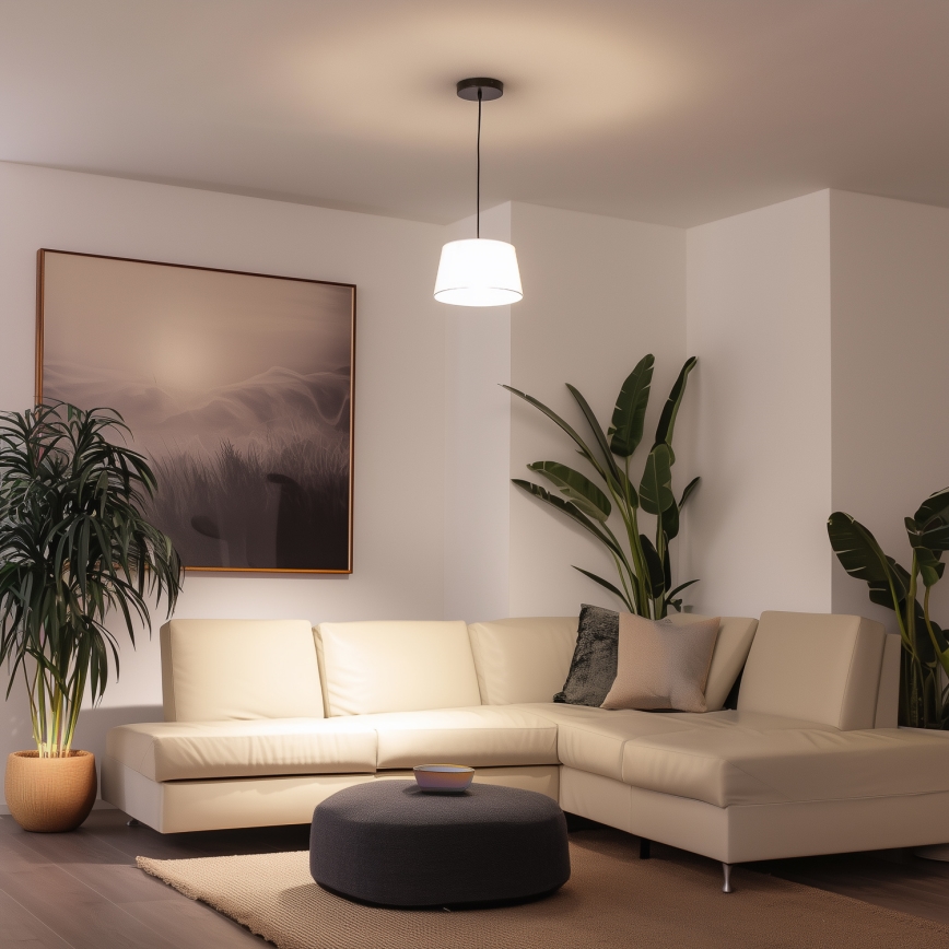 Brilagi - LED-pendel på kabel CERIA 1xE27/40W/230V pr. 25 cm vit