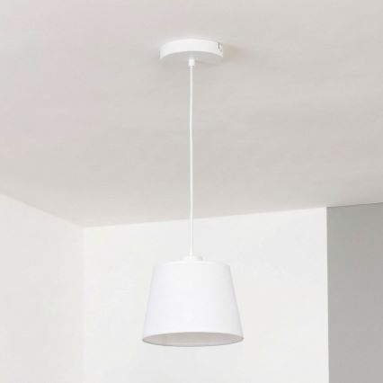 Brilagi - LED-pendel på kabel CERIA 1xE27/40W/230V Ø 20,5 cm vit