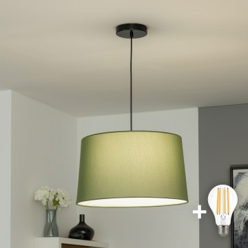 Brilagi - LED-pendel på kabel CERIA 1xE27/40W/230V Ø 45 cm grön
