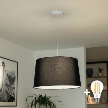 Brilagi - LED-pendel på kabel CERIA 1xE27/40W/230V Ø 45 cm svart