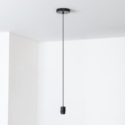 Brilagi - LED-pendel på kabel CERIA WIRE 1xE27/40W/230V Ø 30 cm svart