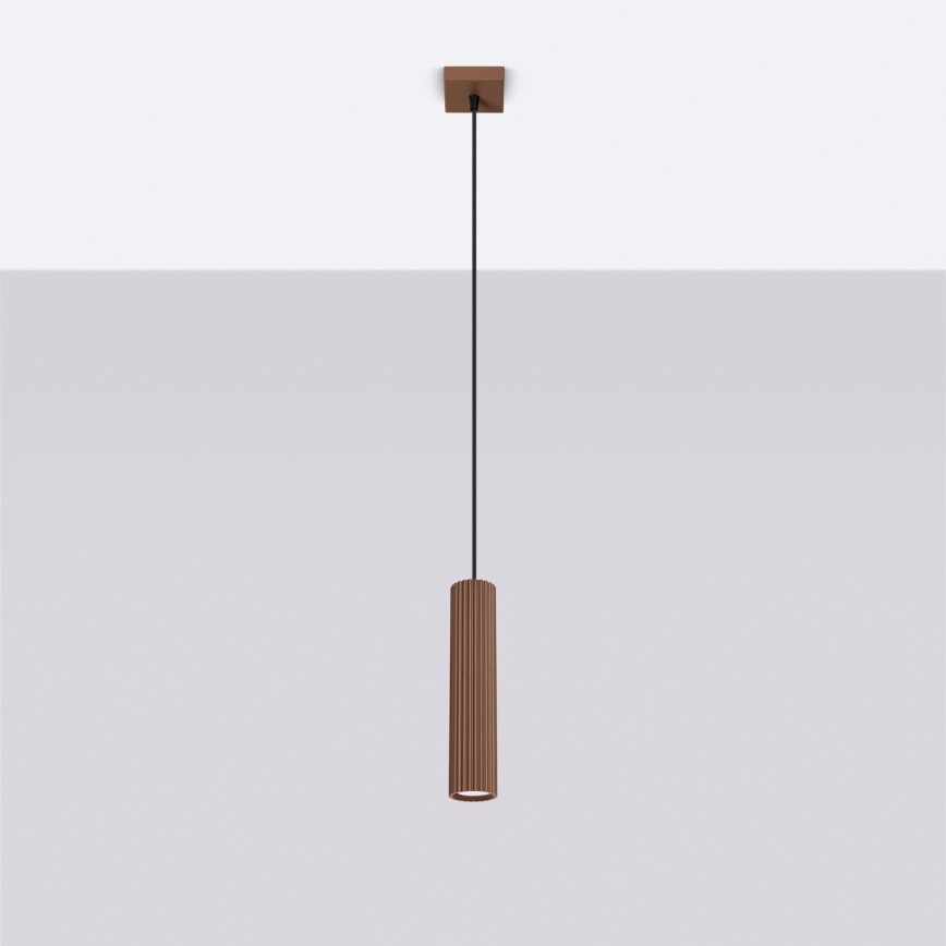 Brilagi - LED-pendel på kabel CRESTO 1xGU10/10W/230V brun