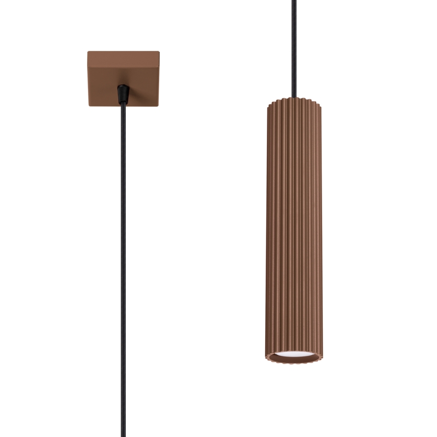 Brilagi - LED-pendel på kabel CRESTO 1xGU10/10W/230V brun