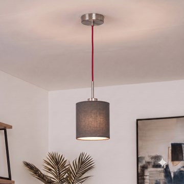 Brilagi - LED-pendel på kabel NUBILA 1xE27/60W/230V diameter 14 cm röd/antracit
