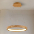 Brilagi - LED-pendel på kabel UMEA WOOD LED/30W/230V Ø 40 cm gummiträ