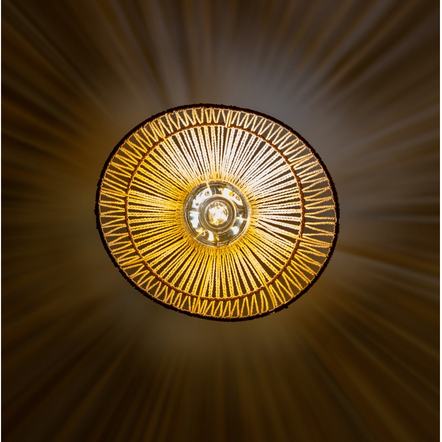 Brilagi - LED-pendel på sladd CERIA BOHO 1xE27/40W/230V Ø 30 cm brun