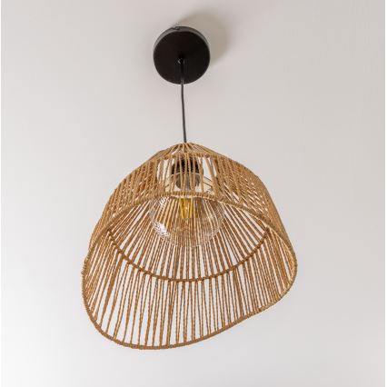 Brilagi - LED-pendel på sladd CERIA BOHO 1xE27/40W/230V Ø 30 cm brun