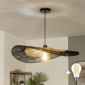 BRILAGI - LED-pendel på sladd CERIA BOHO 1xE27/40W/230V Ø 50 cm svart/brun