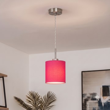 Brilagi - LED-pendel på sladd NUBILA 1xE27/60W/230V Ø 14 cm rosa