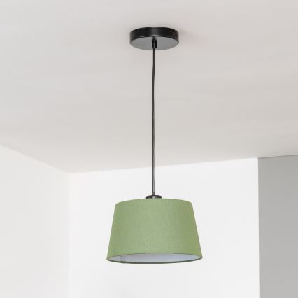 Brilagi - LED-pendel på vajer CERIA 1xE27/40W/230V, Ø 25 cm, grön