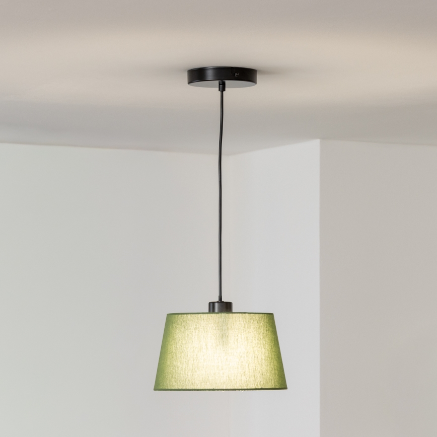 Brilagi - LED-pendel på vajer CERIA 1xE27/40W/230V, Ø 25 cm, grön