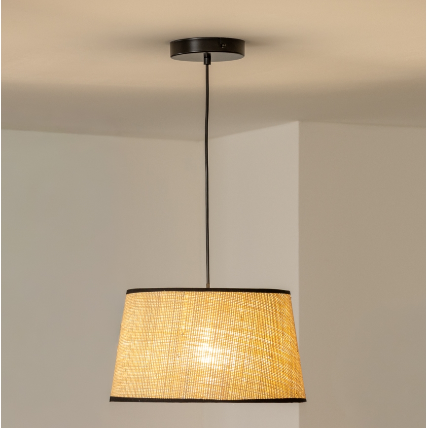 Brilagi - LED-pendel på vajer CERIA 1xE27/40W/230V Ø 35 cm beige