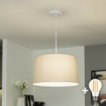 Brilagi - LED-pendel på vajer CERIA 1xE27/40W/230V Ø 45 cm beige