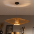 Brilagi - LED-pendel på vajer CERIA BOHO 1xE27/40W/230V Ø 70 cm svart/brun
