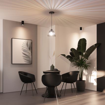 Brilagi - LED-pendel på vajer CERIA WIRE 1xE27/40W/230V Ø 21 cm svart