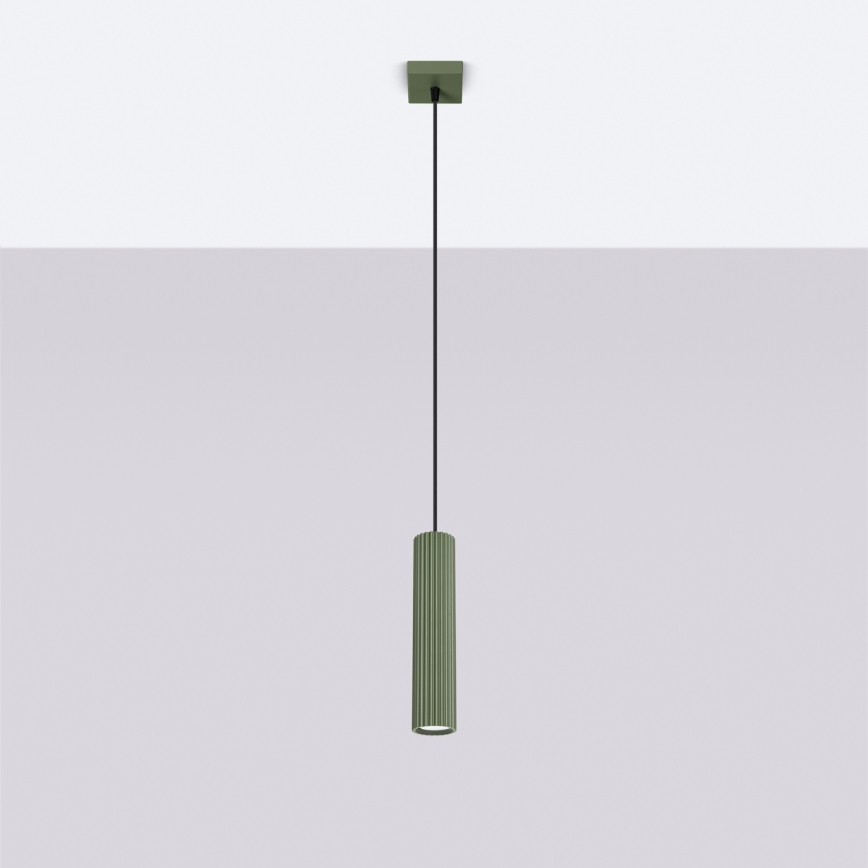 Brilagi - LED-pendel på vajer CRESTO 1xGU10/10W/230V grön