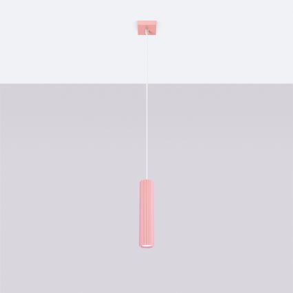Brilagi - LED-pendel på vajer CRESTO 1xGU10/10W/230V rosa