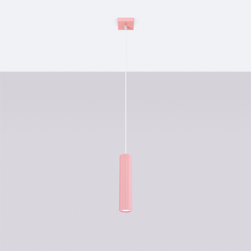 Brilagi - LED-pendel på vajer CRESTO 1xGU10/10W/230V rosa