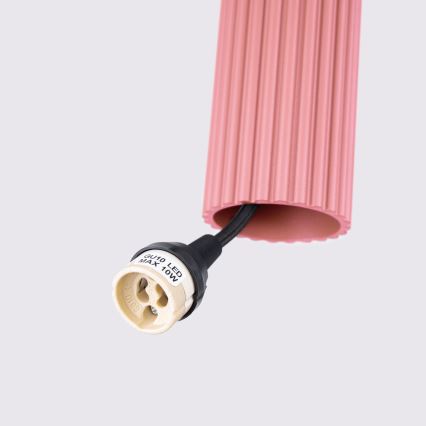 Brilagi - LED-pendel på vajer CRESTO 1xGU10/10W/230V rosa