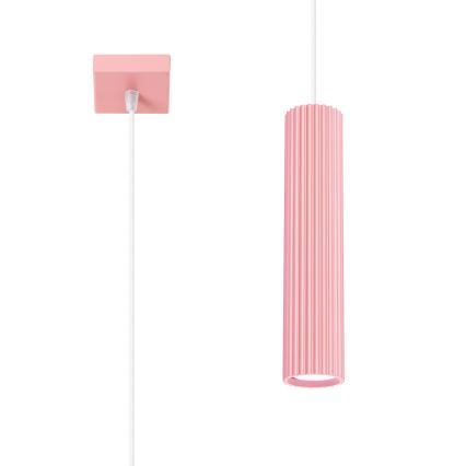 Brilagi - LED-pendel på vajer CRESTO 1xGU10/10W/230V rosa