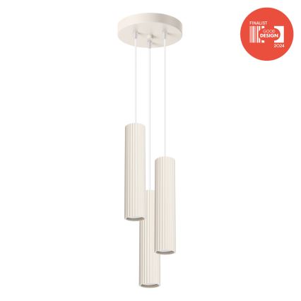 Brilagi - LED-pendel på vajer CRESTO 3xGU10/10W/230V krämvit