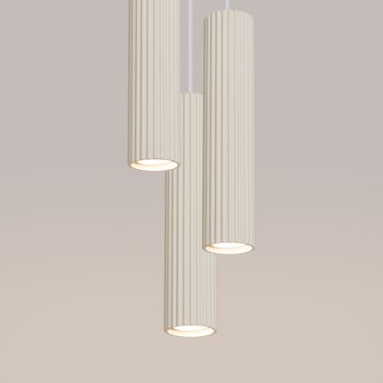 Brilagi - LED-pendel på vajer CRESTO 3xGU10/10W/230V krämvit